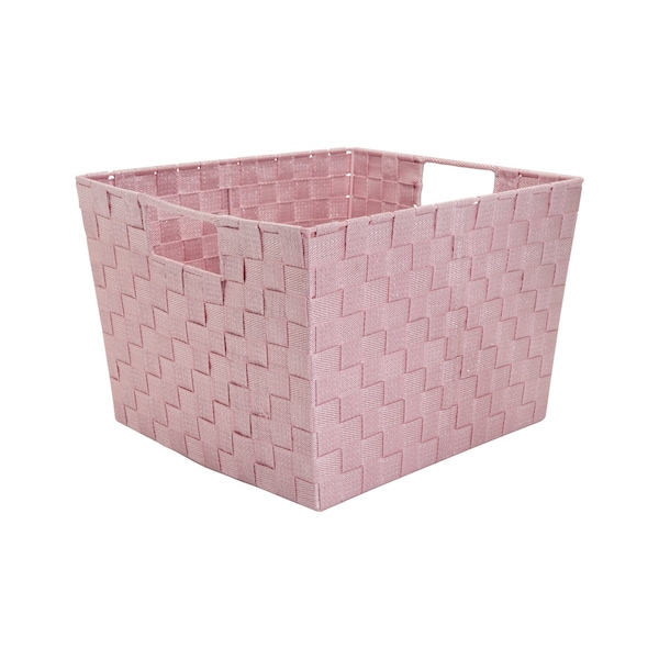 Simplify Storage Bin, Plastic, Pink, 13 in H, 15 in W, 13 in L 26241-ROSEQUARTZ - main